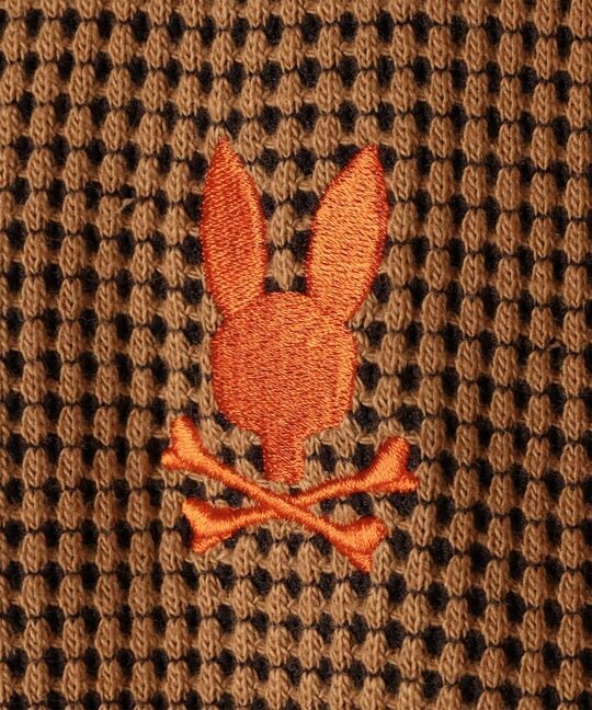 ツートンワッフル クルーネックスウェット