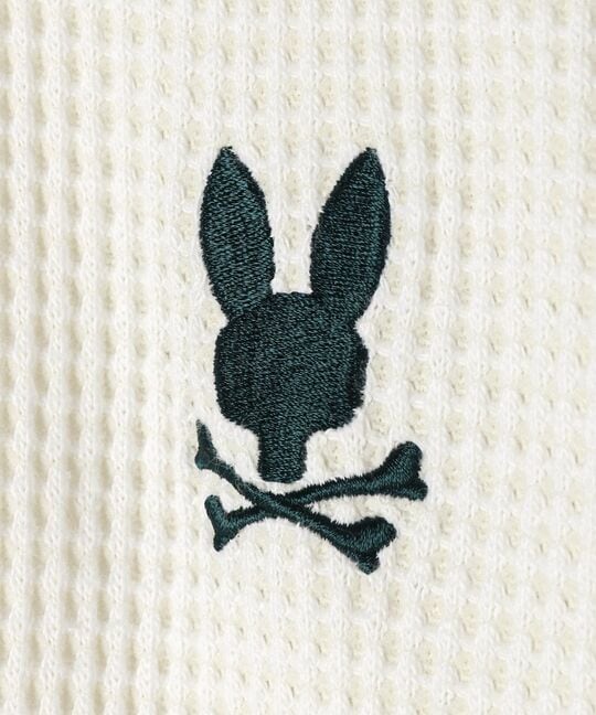 ツートンワッフル クルーネックスウェット