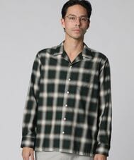 【50s】レーヨン オープンカラーシャツ ボックスシルエット カナダ製 カスリgap