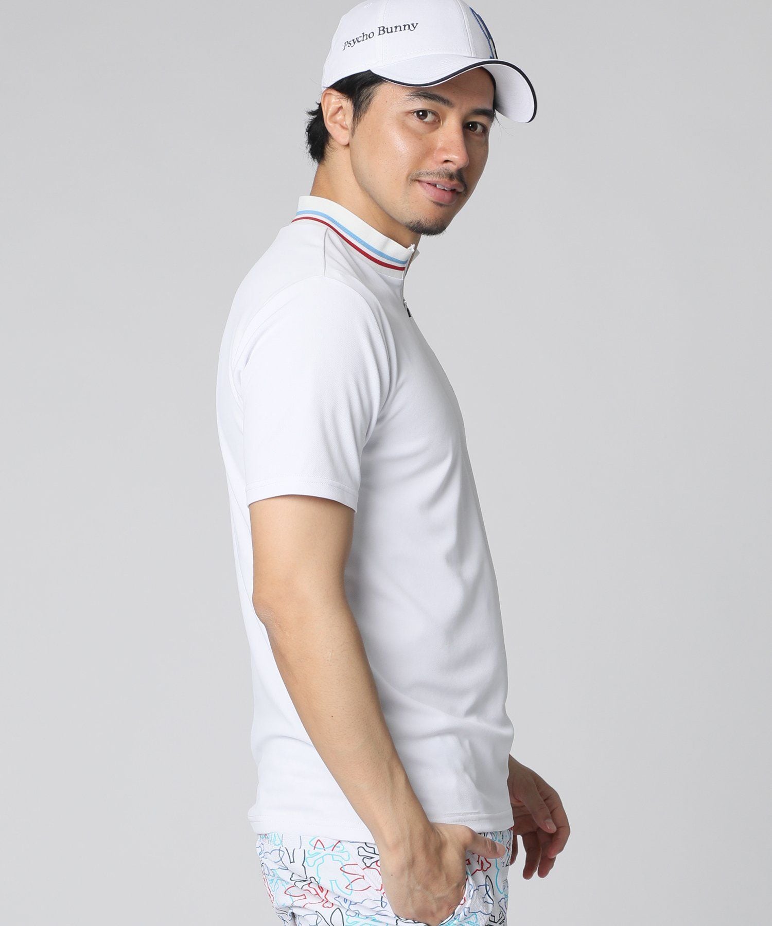 GOLF]トリコカラー アウトラインバニー ハーフジップ Tシャツ｜Psycho ...