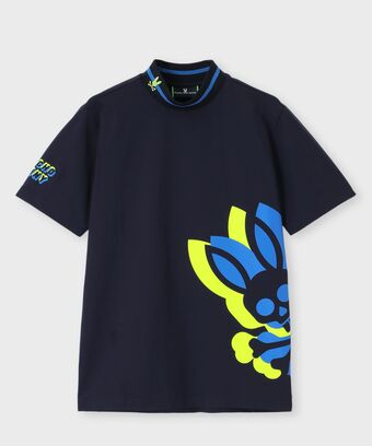 [GOLF]3D BUNNY 　モックネックTシャツ
