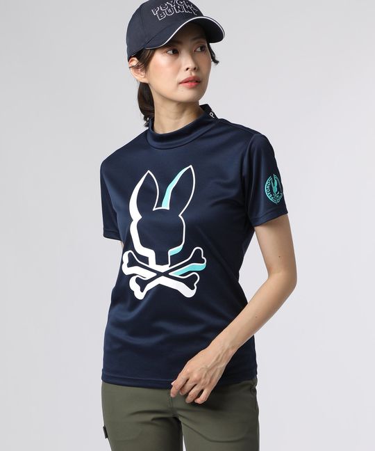 [GOLF][WOMEN]NEON BUNNY モックネック Tシャツ