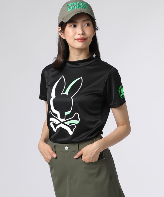 [GOLF][WOMEN]NEON BUNNY モックネック Tシャツ