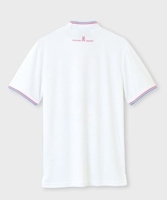 [GOLF]ラインモチーフ モックネックTシャツ