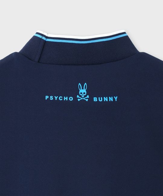 [GOLF]ラインモチーフ モックネックTシャツ