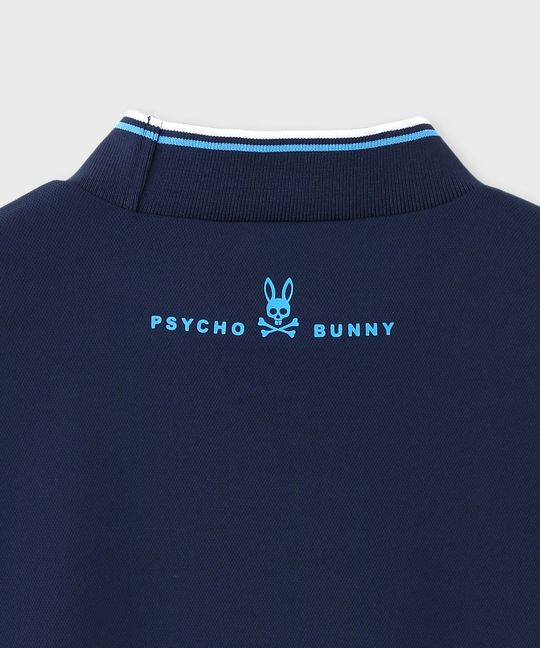 [GOLF]ラインモチーフ モックネック ロングスリーブTシャツ