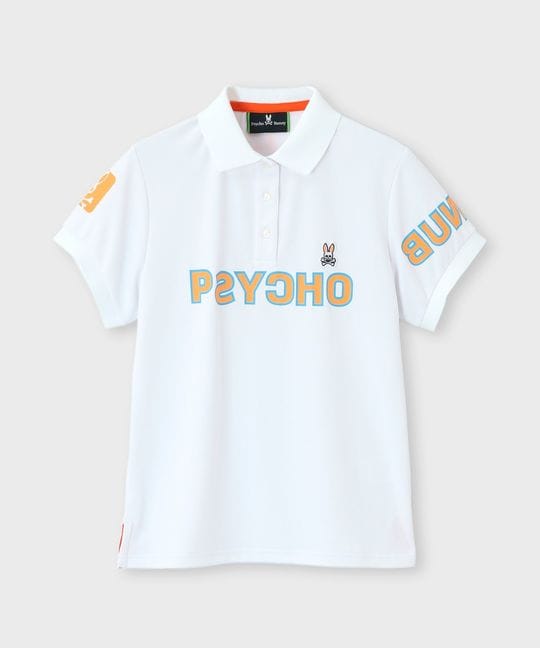 [GOLF][WOMEN] PSYCHOBUNNYアクセントロゴ半袖 ポロシャツ