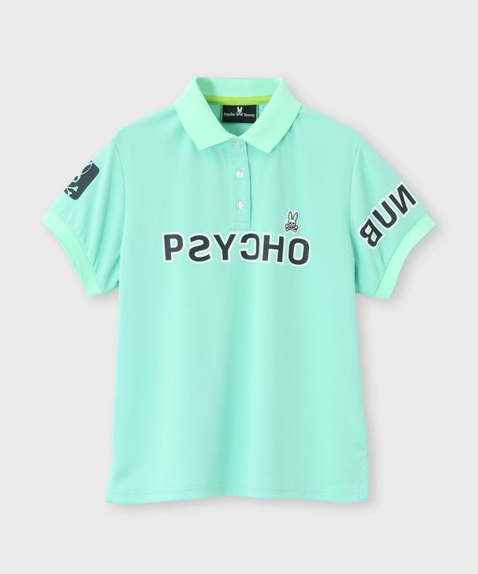 [GOLF][WOMEN] PSYCHOBUNNYアクセントロゴ半袖 ポロシャツ