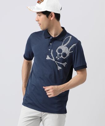 [GOLF] WAVY CHECK ビッグロゴ 半袖 　ポロシャツ