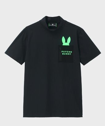 [GOLF] ポケットバニー　モックネックTシャツ