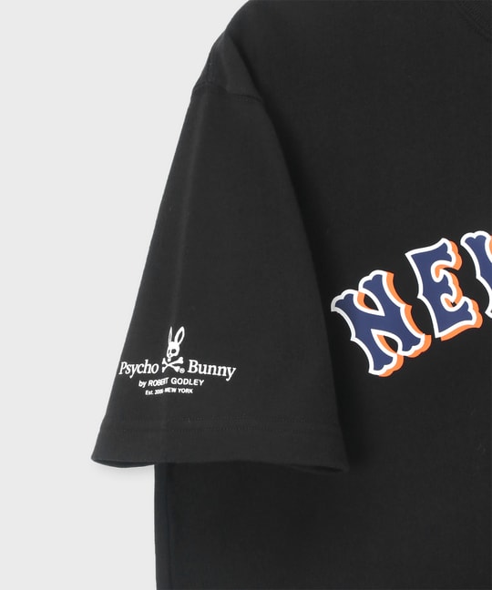 New York Mets×New Era×Psycho Bunny プリントTシャツ