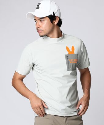 [GOLF] ポケットバニー　モックネックTシャツ