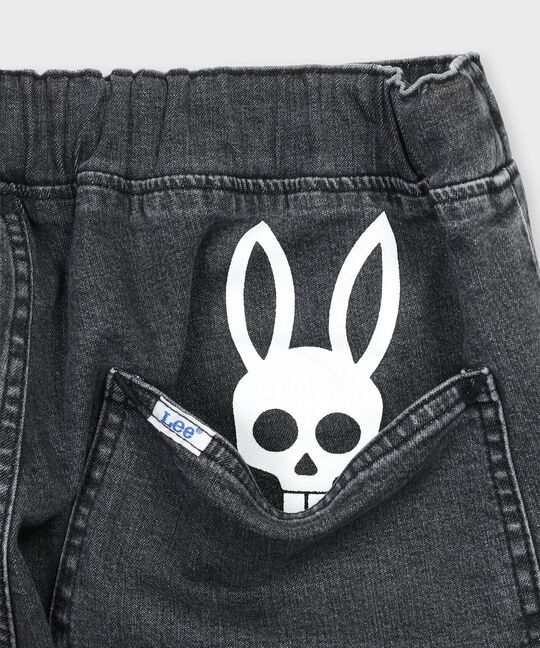 Lee × Psycho Bunny FLeeasy Narrow ブラックデニム