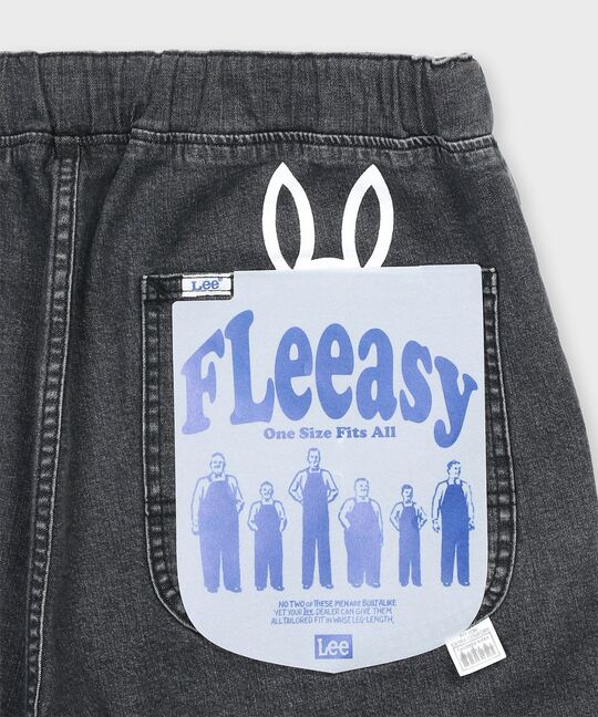 Lee × Psycho Bunny FLeeasy Narrow ブラックデニム