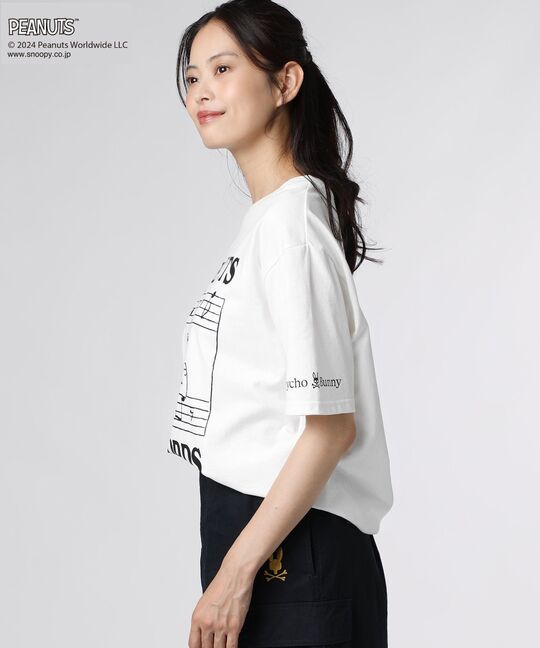 [WOMEN]PEANUTS×Psycho Bunny Tシャツ