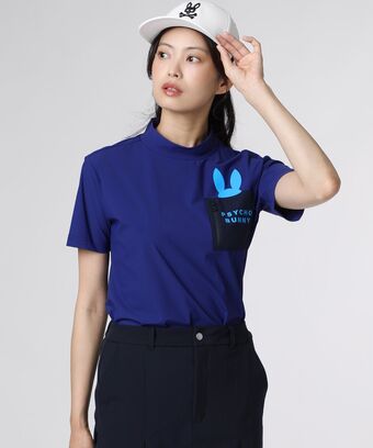 [GOLF] [WOMEN]ポケットバニー　モックネックTシャツ