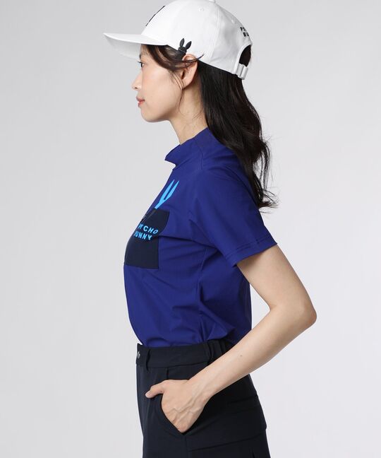 [GOLF] [WOMEN]ポケットバニーモックネックTシャツ