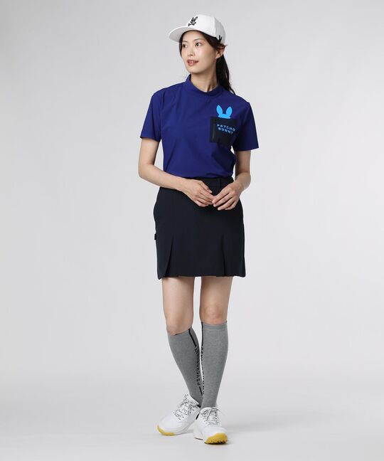 [GOLF] [WOMEN]ポケットバニーモックネックTシャツ