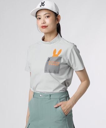 [GOLF] [WOMEN]ポケットバニー　モックネックTシャツ