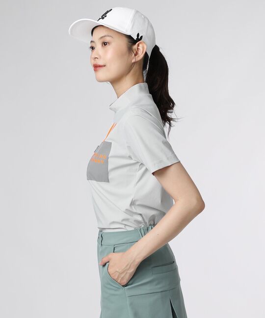 [GOLF] [WOMEN]ポケットバニーモックネックTシャツ