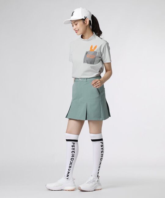 [GOLF] [WOMEN]ポケットバニーモックネックTシャツ