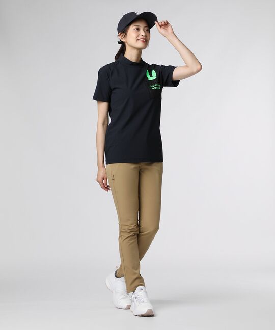 [GOLF] [WOMEN]ポケットバニーモックネックTシャツ